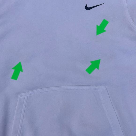 Copied - White nike hoodie with embroidered - Picture 5 of 6